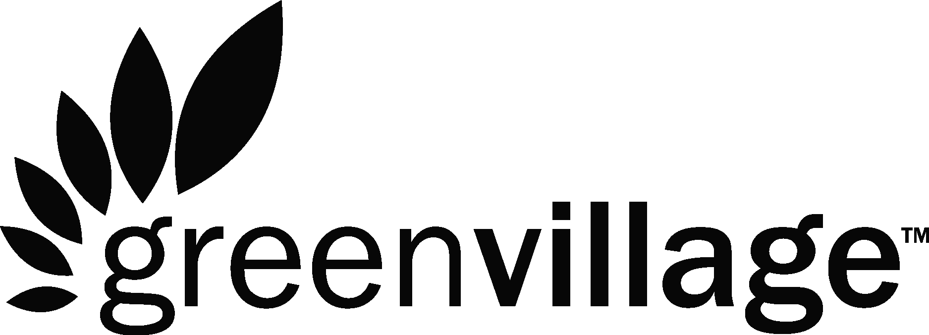 Green Village BLACK Logo Vector Logo